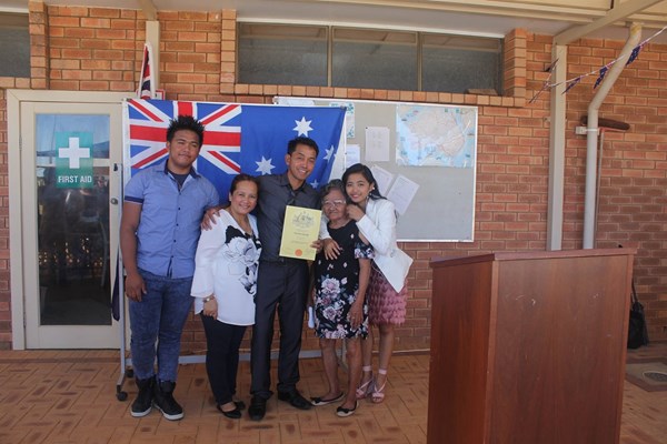 Citizenship Ceremony 26 Jan 2018 - Sablayan Family