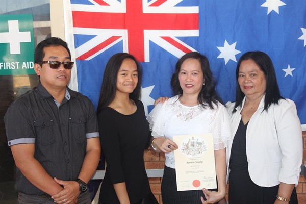 Citizenship Ceremony 26 Jan 2018 - Tesico Family