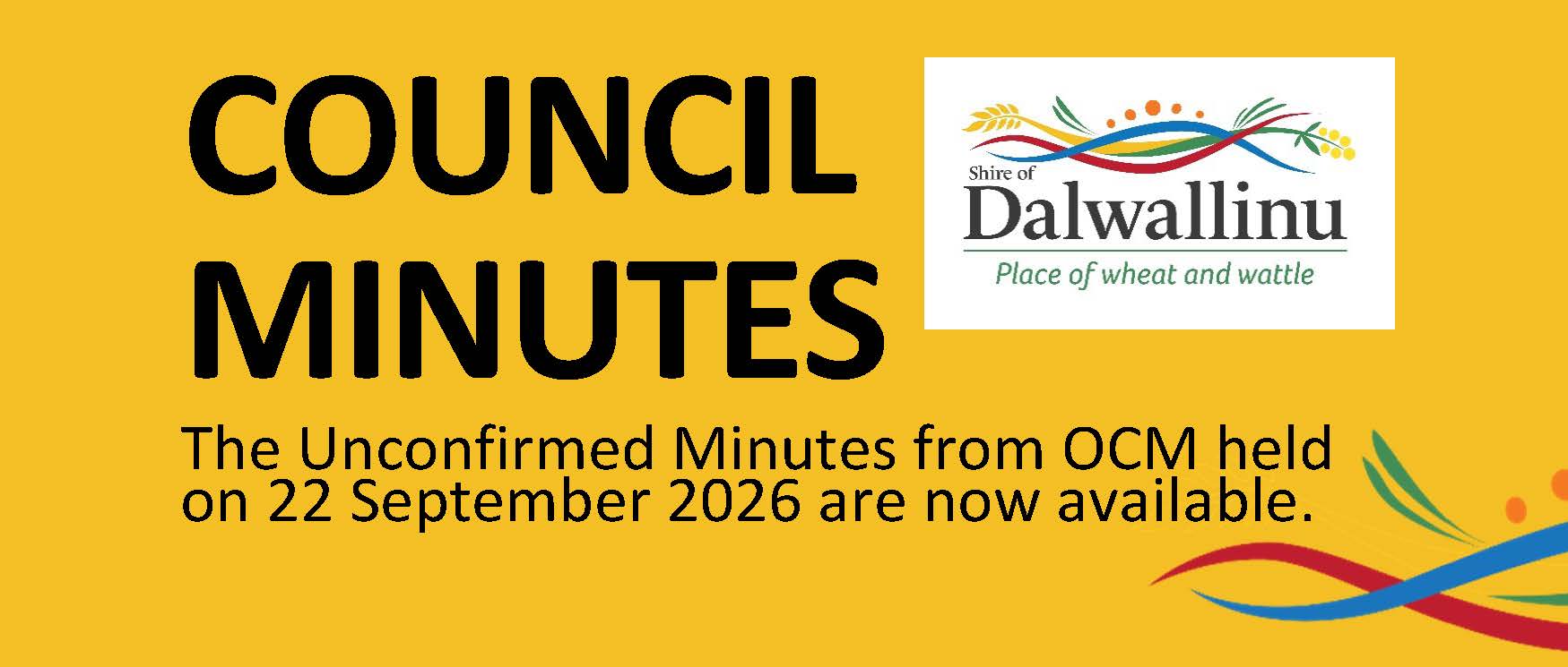 Unconfirmed Minutes - Tuesday 22 September 2026