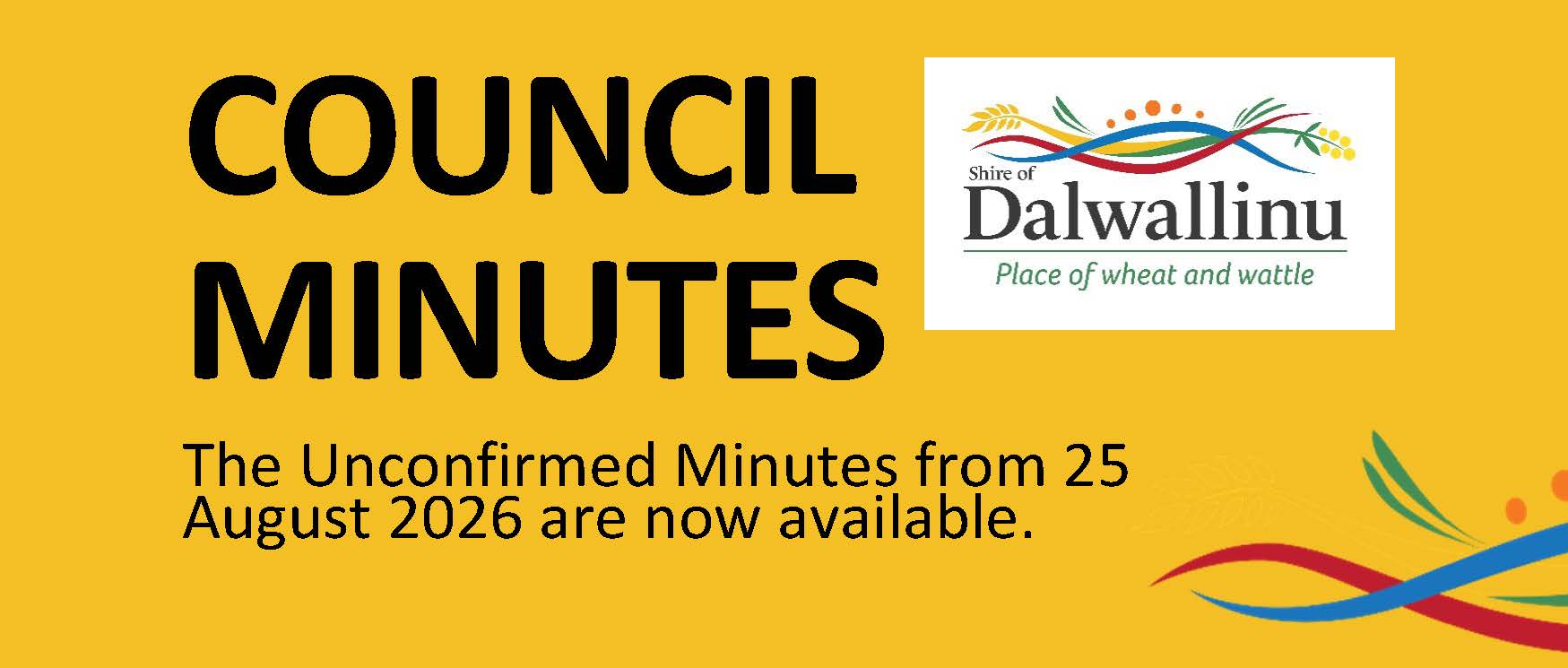 Unconfirmed Minutes - Tuesday 25 August 2026