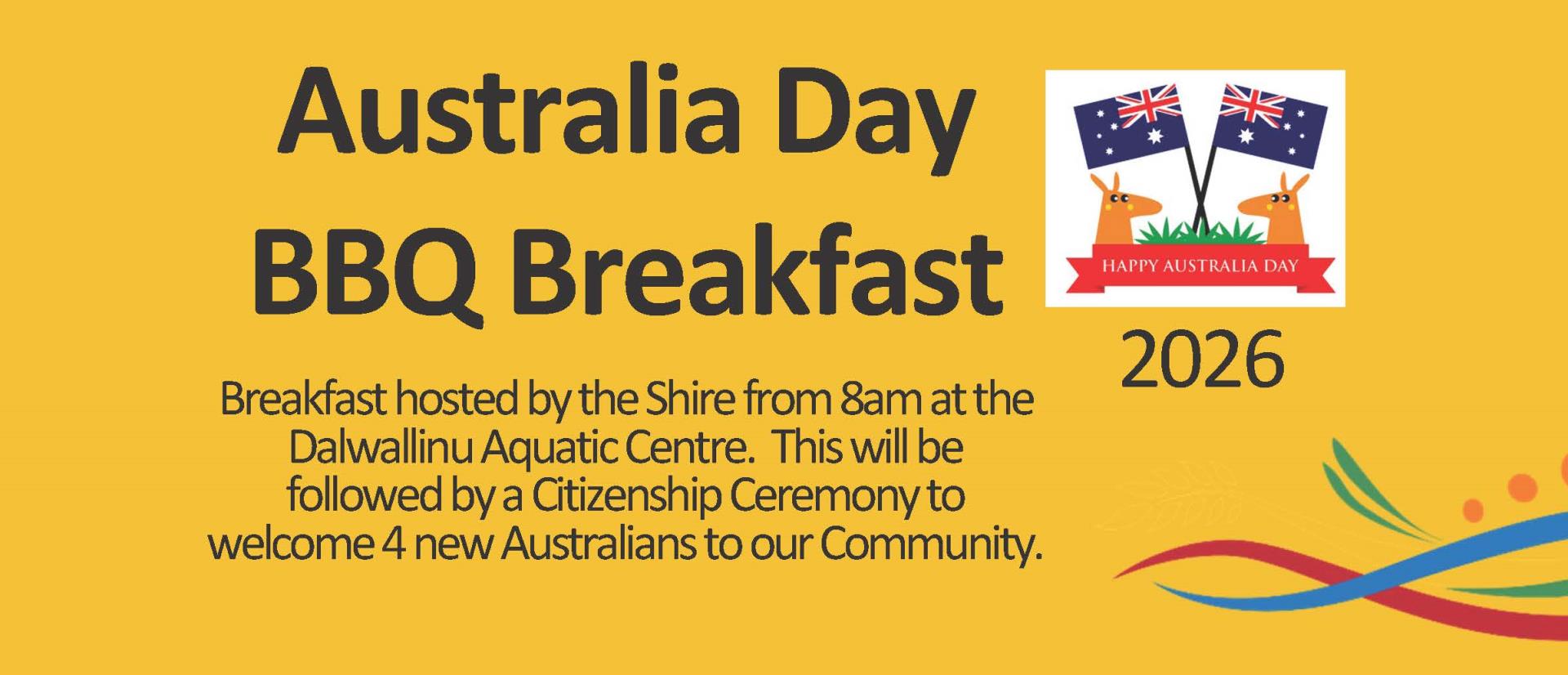 2026 Australia Day BBQ Breakfast & Citizenship Ceremony