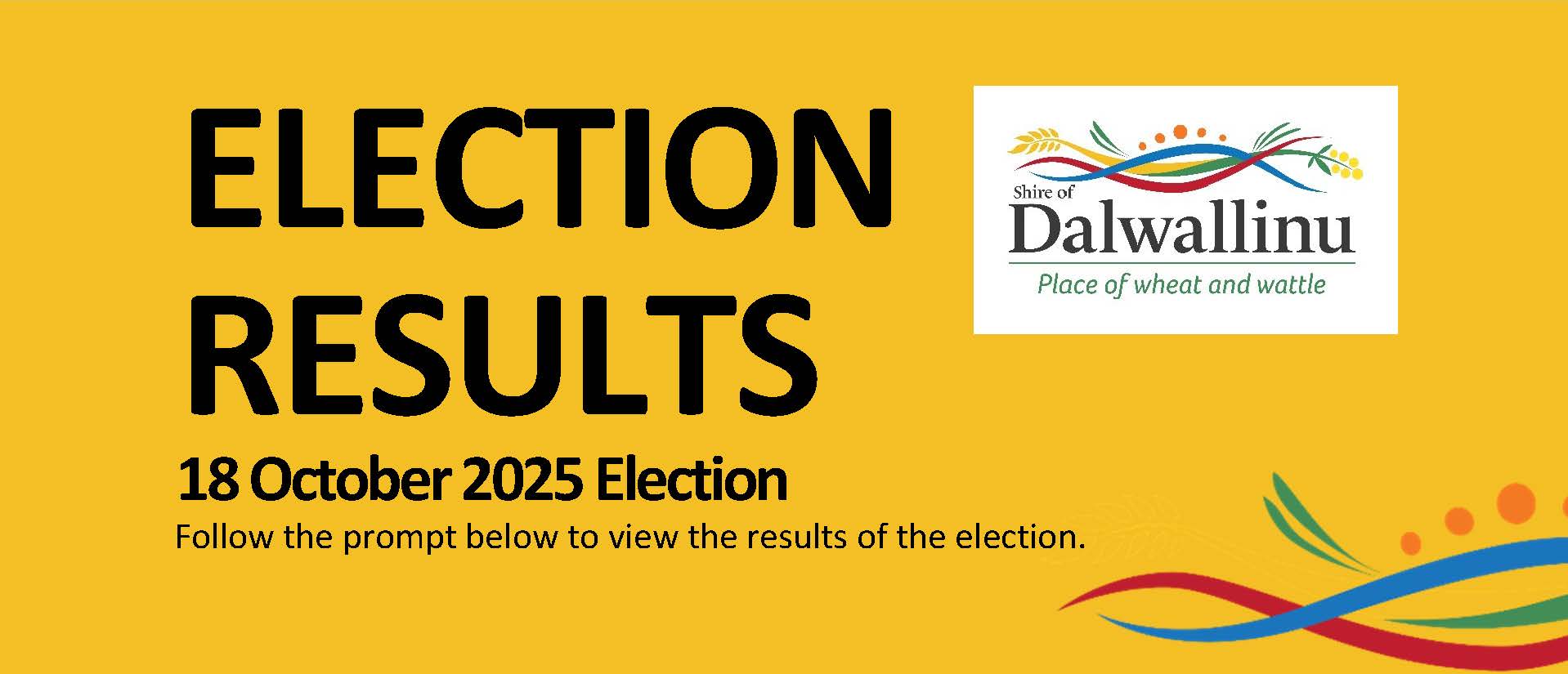 Election Results - 18 October 2025