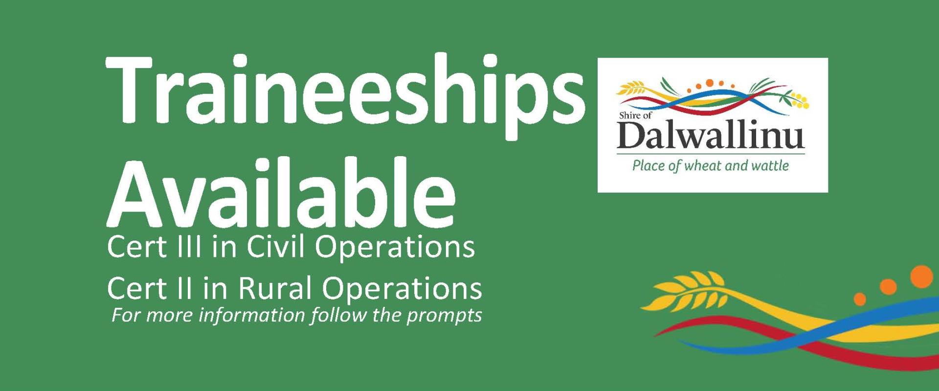 Traineeships Available