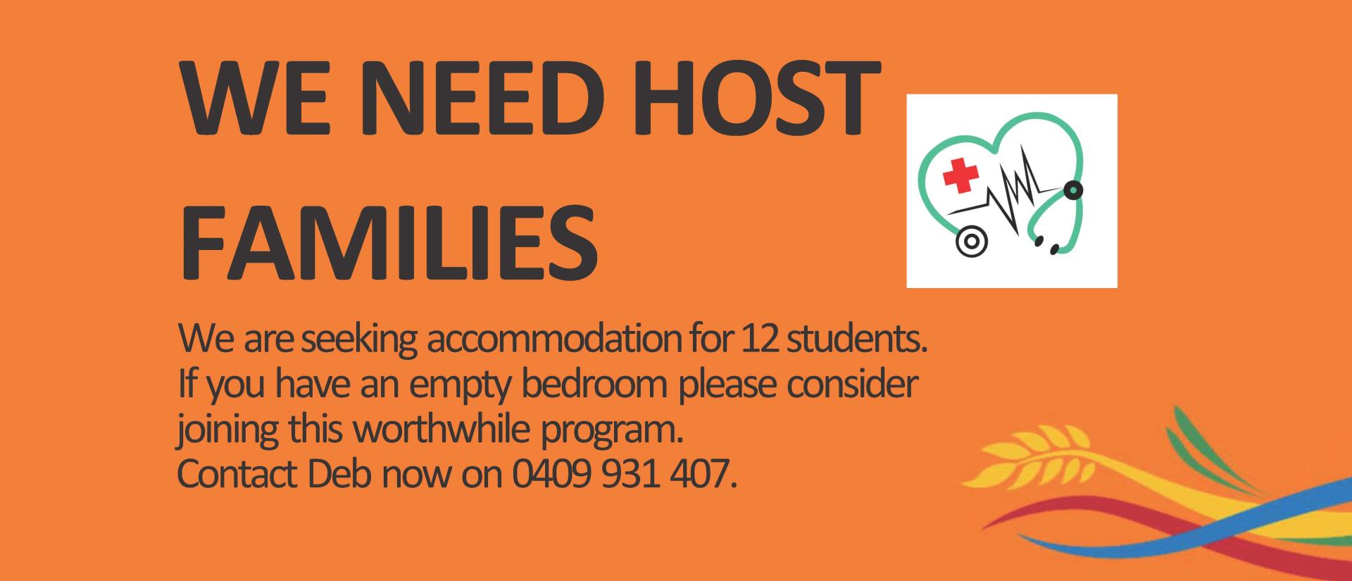 We are still seeking hosts from 10 to 13 March for 12 Medical Students