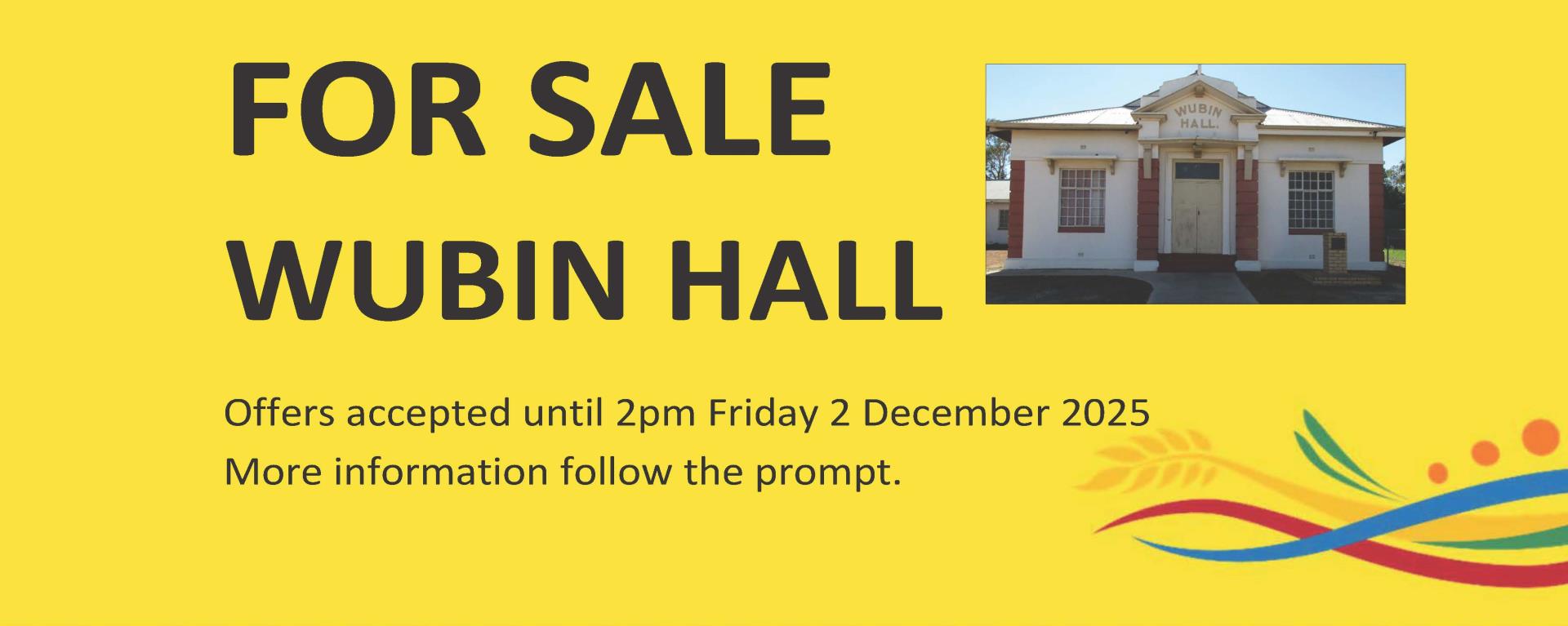 FOR SALE - Wubin Hall